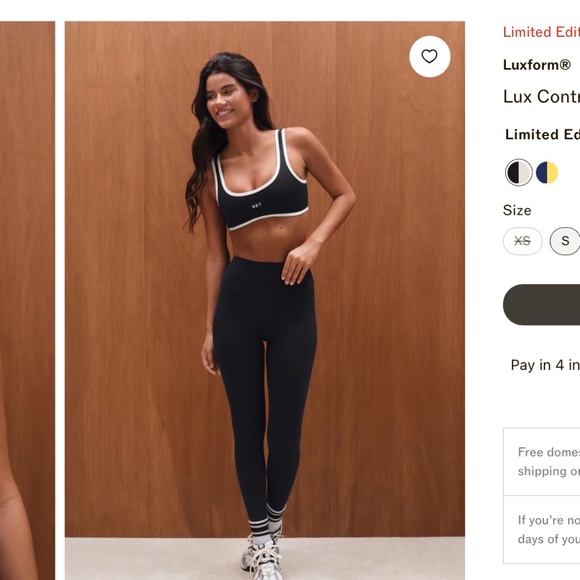 SET ACTIVE Contrast Set ⚡️(Matching sports bra & biker shorts deal!) - Picture 1 of 4